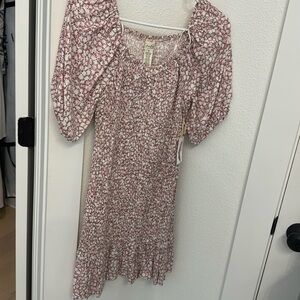 Cute pink and white dress